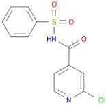 4-Pyridinecarboxamide, 2-chloro-N-(phenylsulfonyl)-