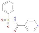 4-Pyridinecarboxamide, N-(phenylsulfonyl)-