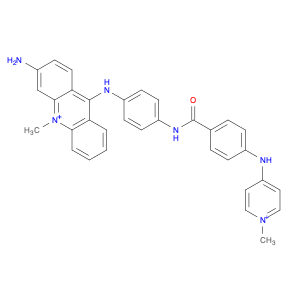 Acridinium, 3-amino-10-methyl-9-[[4-[[4-[(1-methylpyridinium-4-yl)amino]benzoyl]amino]phenyl]amino…