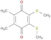 2,5-Cyclohexadiene-1,4-dione, 2,3-dimethyl-5,6-bis(methylthio)-