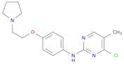 4-Chloro-5-methyl-N-(4-(2-(pyrrolidin-1-yl)ethoxy)phenyl)pyrimidin-2-amine