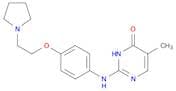 5-Methyl-2-((4-(2-(pyrrolidin-1-yl)ethoxy)phenyl)amino)pyrimidin-4(3H)-one