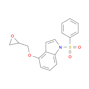 1H-Indole, 4-(2-oxiranylmethoxy)-1-(phenylsulfonyl)-