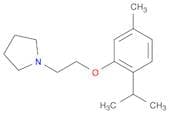 Pyrrolidine, 1-[2-[5-methyl-2-(1-methylethyl)phenoxy]ethyl]-