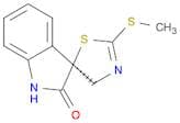 Spiro[3H-indole-3,5'(4'H)-thiazol]-2(1H)-one, 2'-(methylthio)-, (3S)-