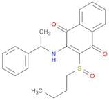 1,4-Naphthalenedione, 2-(butylsulfinyl)-3-[(1-phenylethyl)amino]-