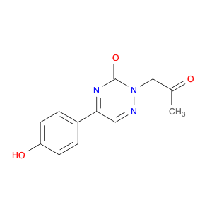 1,2,4-Triazin-3(2H)-one, 5-(4-hydroxyphenyl)-2-(2-oxopropyl)-
