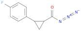 Cyclopropanecarbonyl azide, 2-(4-fluorophenyl)-