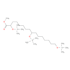 Hexadecanoic acid, 2,9,16-tris[(trimethylsilyl)oxy]-, methyl ester