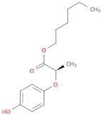 Propanoic acid, 2-(4-hydroxyphenoxy)-, hexyl ester, (R)- (9CI)