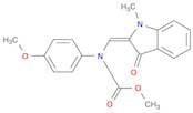 Carbamic acid, [(1,3-dihydro-1-methyl-3-oxo-2H-indol-2-ylidene)methyl](4-methoxyphenyl)-, methyl e…
