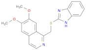 Isoquinoline, 1-[(1H-benzimidazol-2-ylthio)methyl]-6,7-dimethoxy-
