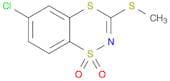 1,4,2-Benzodithiazine, 6-chloro-3-(methylthio)-, 1,1-dioxide