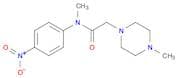 1-Piperazineacetamide, N,4-dimethyl-N-(4-nitrophenyl)-