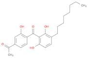 Ethanone, 1-[4-(2,6-dihydroxy-3-octylbenzoyl)-3-hydroxyphenyl]-