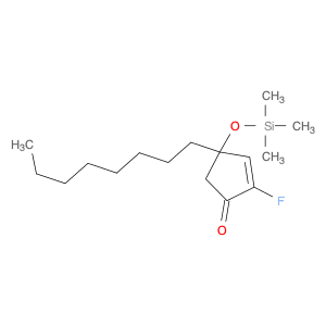 2-Cyclopenten-1-one, 2-fluoro-4-octyl-4-[(trimethylsilyl)oxy]-