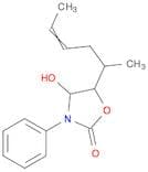 2-Oxazolidinone, 4-hydroxy-5-(1-methyl-3-penten-1-yl)-3-phenyl-