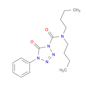 1H-Tetrazole-1-carboxamide, N,N-dibutyl-4,5-dihydro-5-oxo-4-phenyl-
