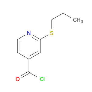 4-Pyridinecarbonyl chloride, 2-(propylthio)-