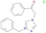 4H-1,2,4-Triazolium, 4-(2-oxo-2-phenylethyl)-1-(phenylmethyl)-, chloride (1:1)