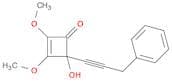 2-Cyclobuten-1-one, 4-hydroxy-2,3-dimethoxy-4-(3-phenyl-1-propyn-1-yl)-