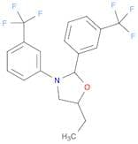 Oxazolidine, 5-ethyl-2,3-bis[3-(trifluoromethyl)phenyl]-