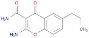 4H-1-Benzopyran-3-carboxamide, 2-amino-4-oxo-6-propyl-