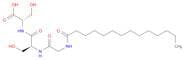 L-Serine, N-[N-[N-(1-oxotetradecyl)glycyl]-L-seryl]- (9CI)
