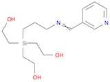 Ethanol, 2,2',2''-[[3-[(3-pyridinylmethylene)amino]propyl]silylidyne]tris- (9CI)