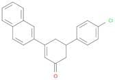 2-Cyclohexen-1-one, 5-(4-chlorophenyl)-3-(2-naphthalenyl)-