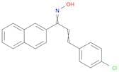 2-Propen-1-one, 3-(4-chlorophenyl)-1-(2-naphthalenyl)-, oxime