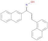 2-Propen-1-one, 3-(1-naphthalenyl)-1-(2-naphthalenyl)-, oxime