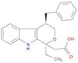 Pyrano[3,4-b]indole-1-acetic acid, 1-ethyl-1,3,4,9-tetrahydro-4-(phenylmethyl)-, (1S,4R)-