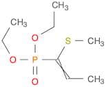 Phosphonic acid, [1-(methylthio)-1-propenyl]-, diethyl ester (9CI)