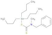 Stannane, tributyl[[[methyl(phenylmethyl)amino]thioxomethyl]thio]- (9CI)