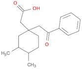 Cyclohexaneacetic acid, 3,4-dimethyl-1-(2-oxo-2-phenylethyl)-