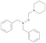 Benzenemethanamine, N-(phenylmethyl)-N-(1-piperidinylmethoxy)-