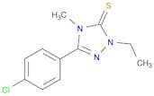 3H-1,2,4-Triazole-3-thione, 5-(4-chlorophenyl)-2-ethyl-2,4-dihydro-4-methyl-