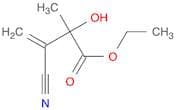 3-Butenoic acid, 3-cyano-2-hydroxy-2-methyl-, ethyl ester