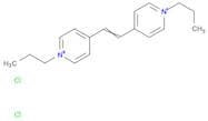 Pyridinium, 4,4'-(1,2-ethenediyl)bis[1-propyl-, dichloride (9CI)