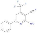 3-Pyridinecarbonitrile, 2-amino-6-phenyl-4-(trifluoromethyl)-