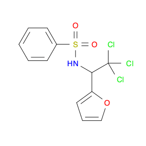 Benzenesulfonamide, N-[2,2,2-trichloro-1-(2-furanyl)ethyl]-