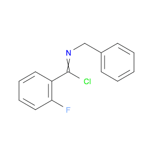 Benzenecarboximidoyl chloride, 2-fluoro-N-(phenylmethyl)-