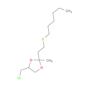1,3-Dioxolane, 4-(chloromethyl)-2-[2-(hexylthio)ethyl]-2-methyl-