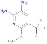 2,3-Pyridinediamine, 6-(methylthio)-5-(trifluoromethyl)-