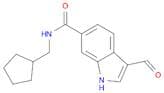 1H-Indole-6-carboxamide, N-(cyclopentylmethyl)-3-formyl-