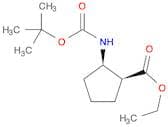 Cyclopentanecarboxylic acid, 2-[[(1,1-dimethylethoxy)carbonyl]amino]-, ethyl ester, (1S,2R)-
