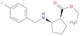 Ethyl (1S,2R)-2-(4-fluorobenzylamino)cyclopentanecarboxylate