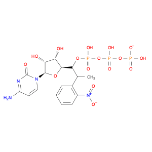 Cytidine 5'-(tetrahydrogen triphosphate), P''-[1-(2-nitrophenyl)ethyl] ester (9CI)