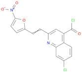 4-Quinolinecarbonyl chloride, 7-chloro-2-[2-(5-nitro-2-furanyl)ethenyl]-